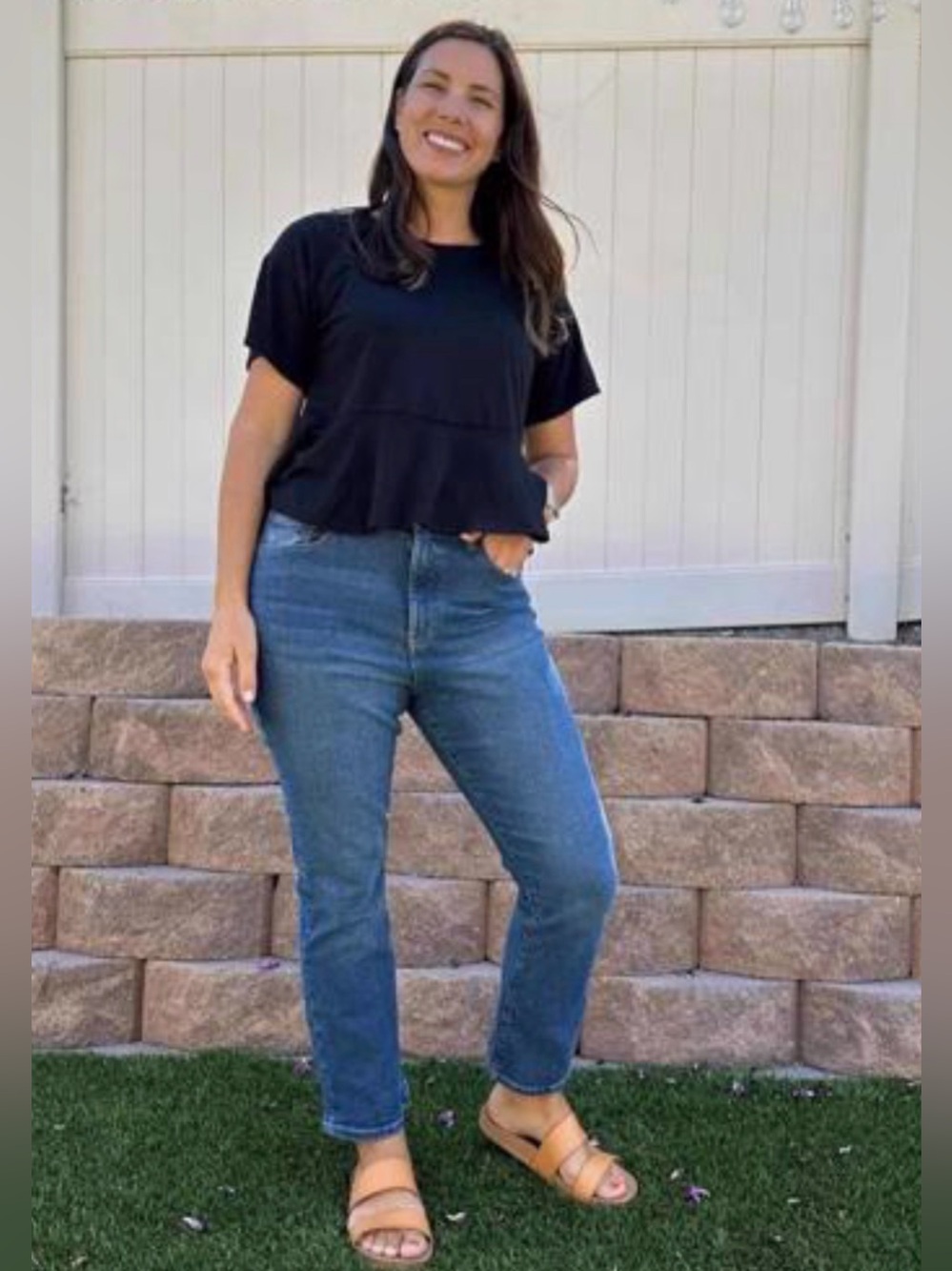 LuLaRoe Denim Kickflare Jeans Size 32 Tummy Control Slimming Magic Waist